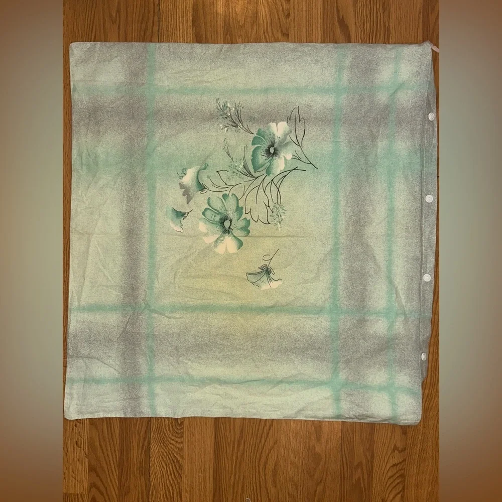 Set of 2 Oversized Vintage Floral Pillow Shams Cotton Cottagecore Pillowcases